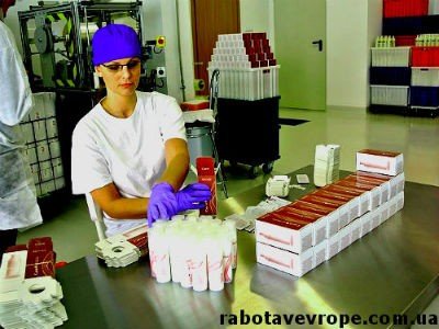 Работа в Польше упаковка косметики