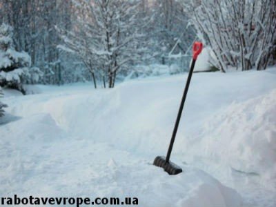 Работа в Швеции на уборке снега