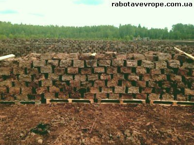 Работа в Латвии на погрузке торфа