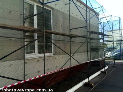 Работа в Словакии на ремонте строительных лесов