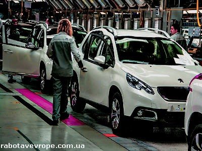Работа в Словакии на заводе Peugeot